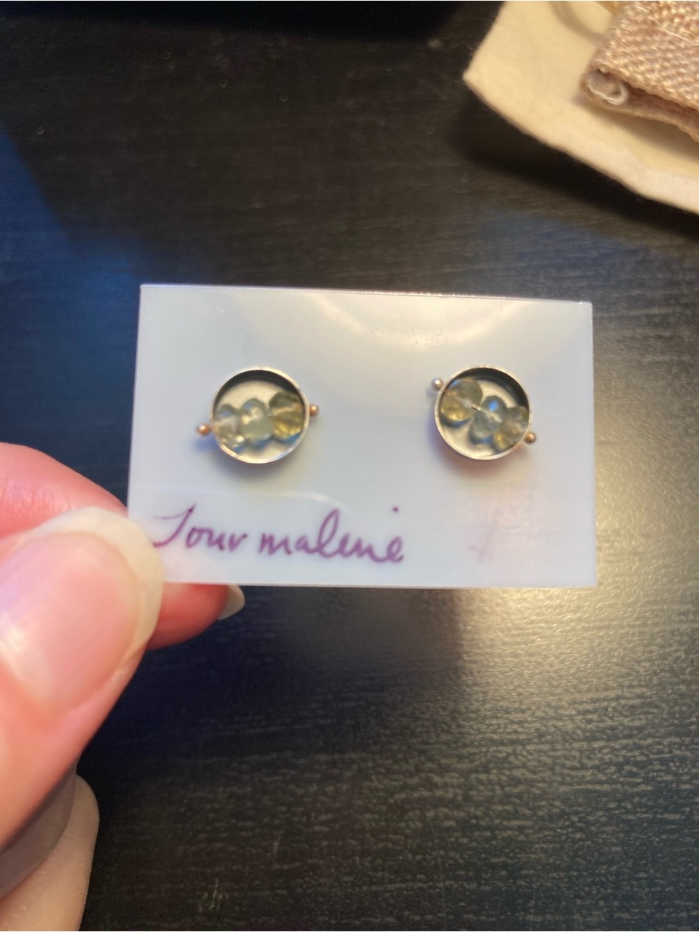ESB Jewelry | Handmade Beaded “Abacus” Stud Earrings - Picture 7 of 8